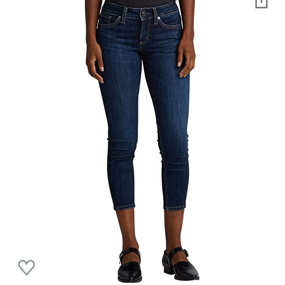 Silver jeans suki skinny crop jeans